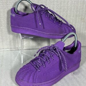 Adidas Pharrell Superstar Prime Knit Shell Toe "Human Race" Purple Shoes Wn 5.5